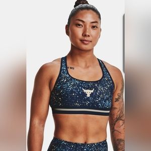 Under Armour x Project Rock Mid Crossback Sports Bra